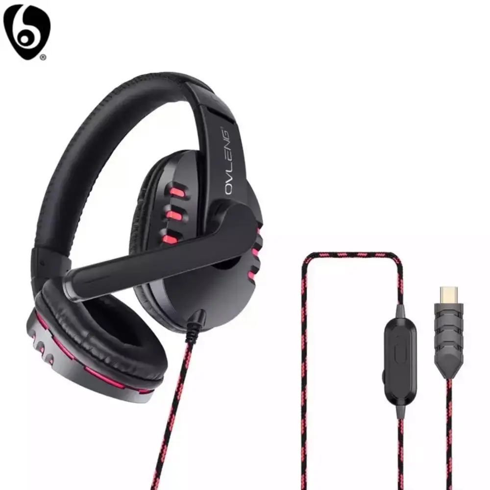 Проводные Игровые наушники OVLENG P3 для киберспорта с микрофоном стерео гарнитура
