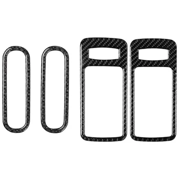 

Car Carbon Fiber Interior Door Handle Bowl Frame Cover, Exhaust Vent Decoration Sticker for Ford Mustang 2009-2013