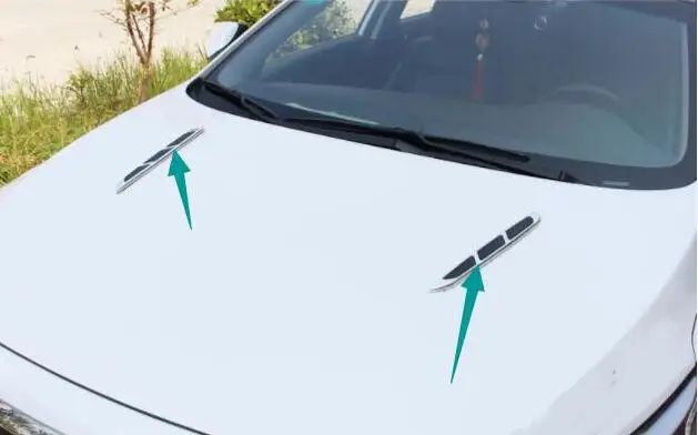 Door shark fin hood shark gills specially adapted for hundai mistra Verna elantra exterior trim protection