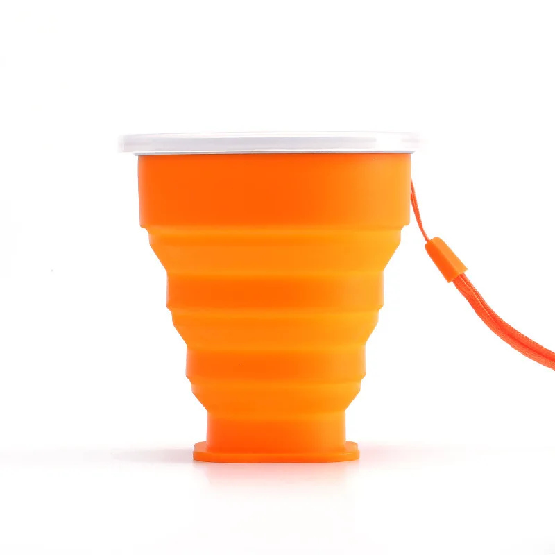 Наружная Портативная Складная Многофункциональная портативная складная чашка креативная силиконовая складная гелевая телескопическая чашка для путешествий