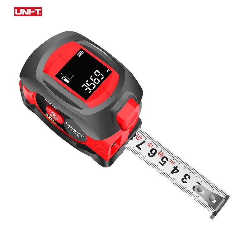 UNI-T 2in1 40m Laser Tape Measure Roulette Distance Meter Rangefinder Electronic Ruler LCD Display Measuring Tool UNI-T 2in1 40m Laser Tape Measure Roulette Distance Meter Rangefinder Electronic Ruler LCD Display Measuring Tool