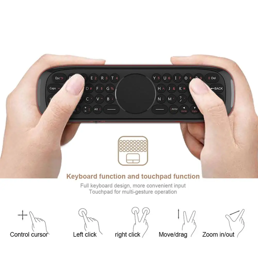 VONTAR W2 Air Mouse голосовое дистанционное управление микрофон 2 4G Беспроводная мини