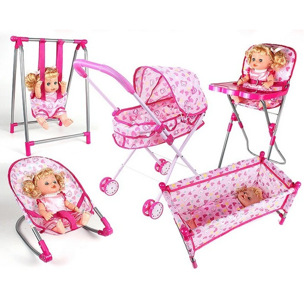 30*30*41cm Baby Doll Swing Model Simulation Furniture Playset Room Decor 30*30*41cm Baby Doll Swing Model Simulation Furniture Playset Room Decor