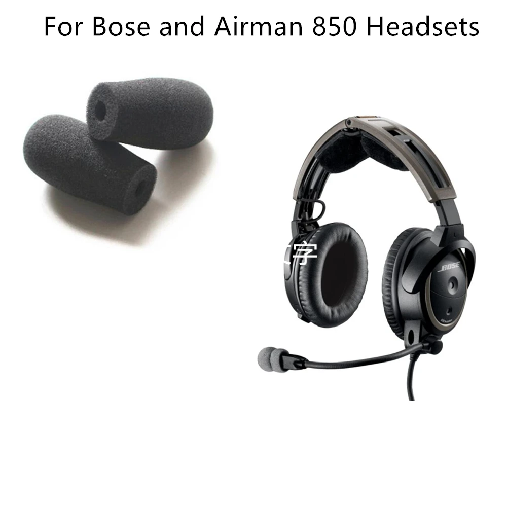 Espuma Microfone Brisas Mic Esponja Cobre mm Diâmetro Interno & 30 mm Comprimento Interno para Bose e Aviador 850 Peças