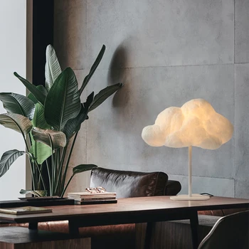 

Modern minimalist cloud shape table lamp art living room cotton table lamp bedroom decoration table lamp