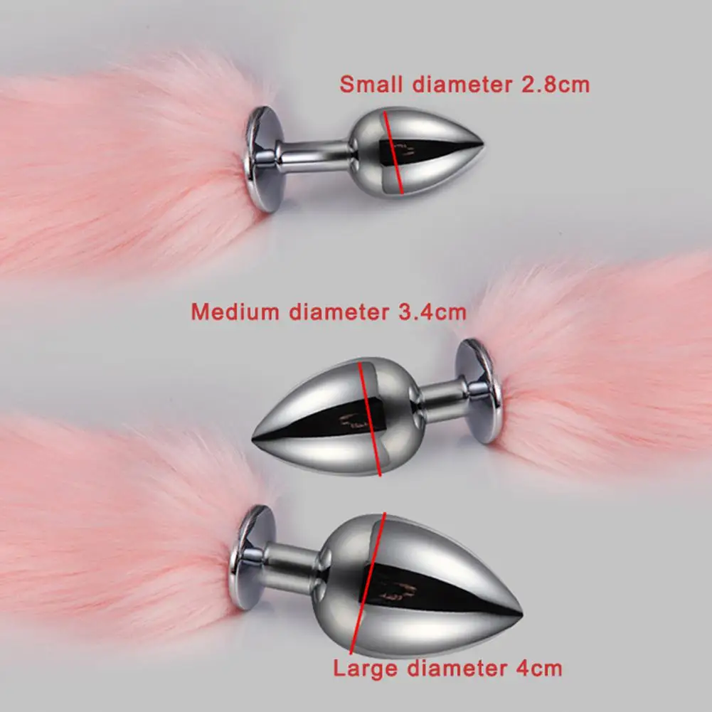 Милые мягкие ободки с кошачьими ушками 40 см лисий хвост бант металлическая