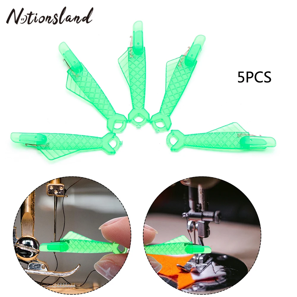 5 pcs Creative Fish Needle Threader Sewing Machine Threader Needle Device DIY Insertion Needles Parts Household Accessories