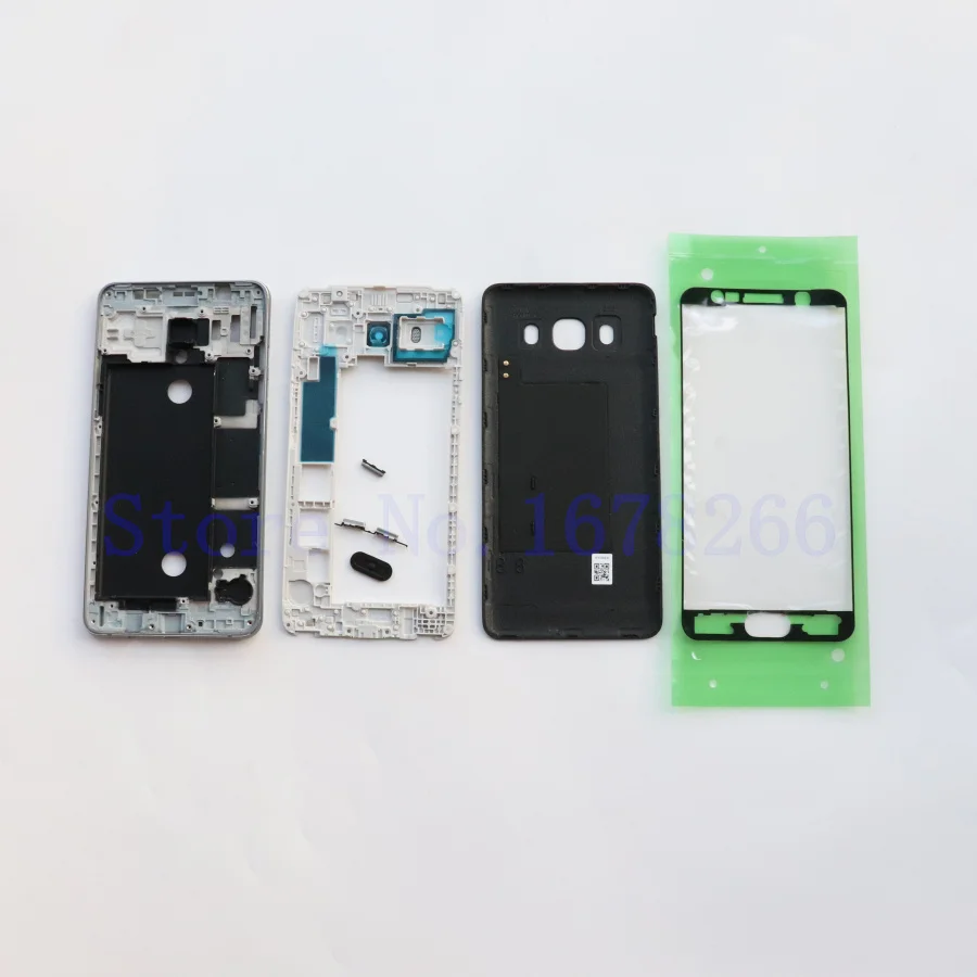 Чехол для SAMSUNG Galaxy J5 J510 J510F J510FN SM-J510F чехол со средней рамкой J5 J7 задняя крышка Кнопка громкости