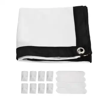 

Portable Projector Screen Hd 16:9 Diagonal Projection Screen Foldable Home Theater For Wall Projection Indoor Outdoor