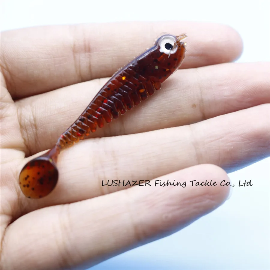 

20/Bag Simulated Fish Lure Software Night Light Bait 5cm Fishy Fragrance Soft Bait Artificial Bait Lure Hot Selling