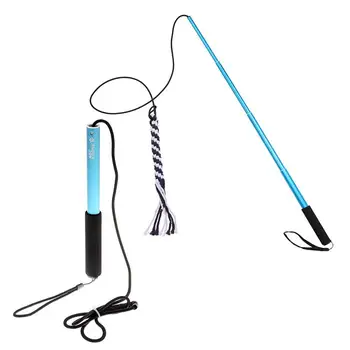 

2pcs of One Bag Interactive Toys Extendable Flirt Pole Funny Chasing Tail Durable Teaser Exerciser for Pet Dog Cat Puppy