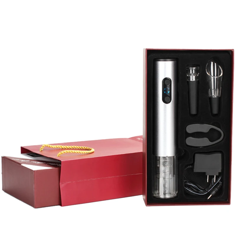 

New Electric Wine Bottle Opener Set Of 5 Rechargeable Bottle Opener Set Wine Set With American Standard Plug