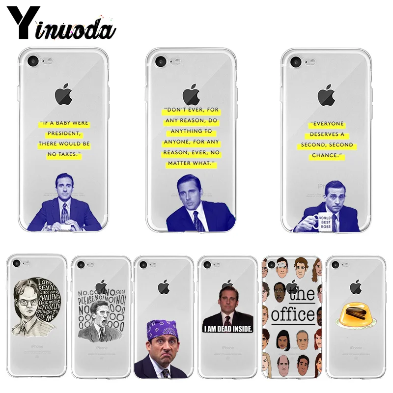 

Yinuoda Michael Scott The Office Funny Humor 5 phone case for iPhone X XS MAX 6 6s 7 7plus 8 8Plus 5 5S SE XR 11 pro max