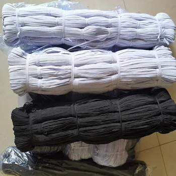 

10M Masks Elastic Band Sewing 3/6mm Face Mask Flat Elastic Bands Rubber Bands For Month Face Mask Pajamas Ties DIY Accessories