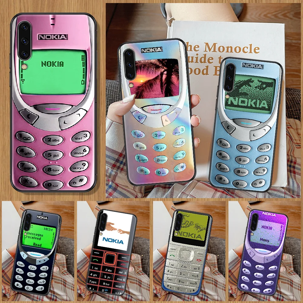 Чехол для телефона Nokia в стиле ретро Samsung Galaxy A 10 12 20E 21S 30 32 40 50 51 52 70 71 72 5 6 7 2016 2018 black art