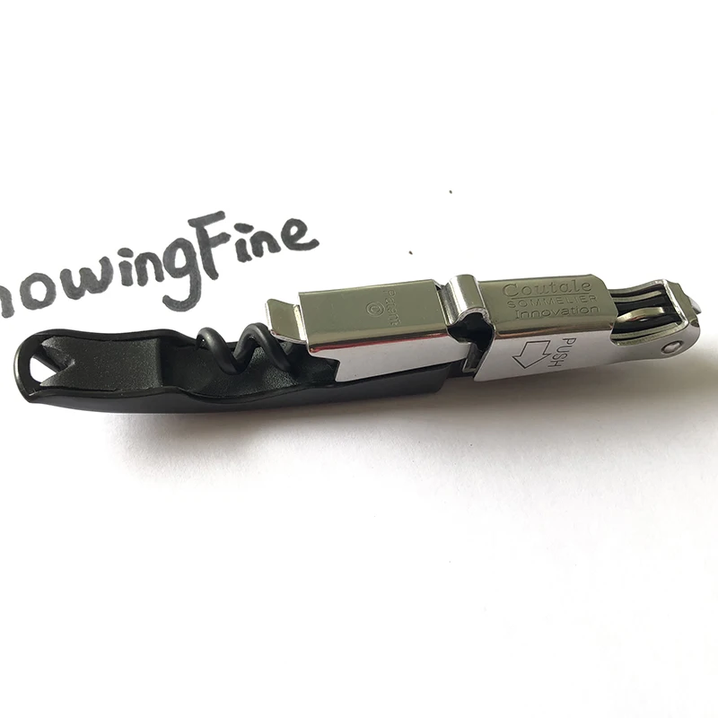 High Quality Coutale Mini Pocket Corkscrew Stainless Steel Wine Openers Double Hinges Waiter's Corkscrews Wine Bottle Openors