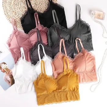 

2020 New Style Little Fairy Wrap-around Lace Beauty Back Camisole Wrap-around Tube Top Thick Chest Pad