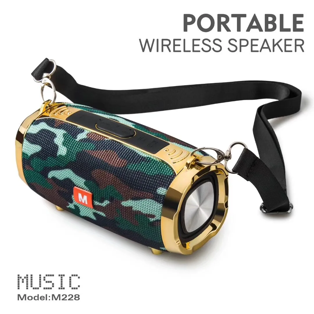 Camouflage 20 Вт Беспроводная Bluetooth Колонка Портативная колонка Bluetooth Саундбар музыкальный плеер Boom Box с fm-радио компьютерный сабвуфер - Цвет: Camouflage