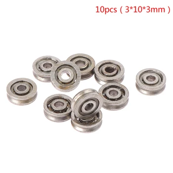 

10pcs Carbon Steel Miniature Bearing V623 Tracking Bearing Pulley Bearing