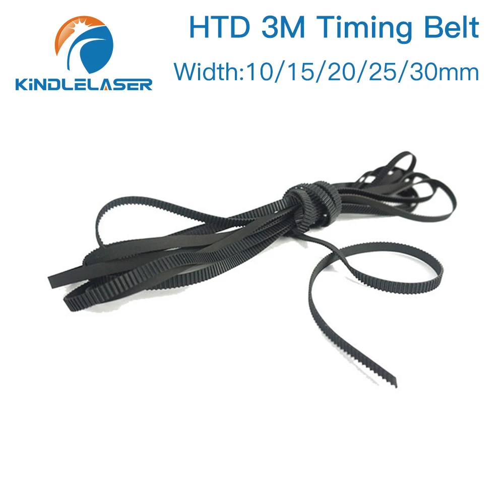 KINDLELASER HTD3M PU 오픈 벨트, 타이밍 전송 벨트, CO2 레이저 조각 절단기용 폴리우레탄, 3M, 5mm - 40mm