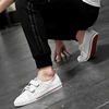 Man Lace Up Shoes Cow Leather Round Toe Flat Shoes Cut Outs Breathable Real Leather Footwear Soft Sole Breathable Shoes 4