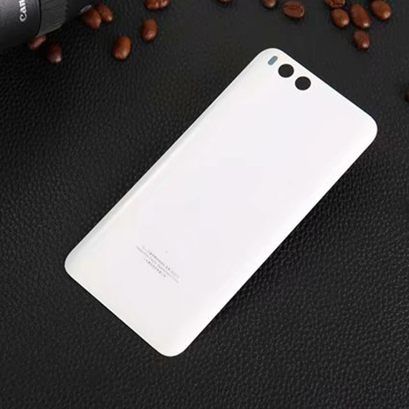 Для xiaomi mi 6 Крышка батарейного отсека прозрачный стеклянный задний Чехол для xiaomi 6 mi 6 mi 6 M6 корпус запасные части с логотипом - Цвет: Белый