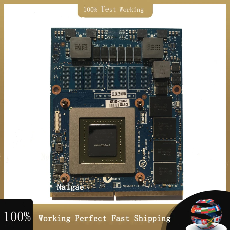 CN-0J0M0K N15P-GX-B-A2 GTX860M GTX 860M MXM 3 0 DDR5 2 Гб Видео Графика карты для DELL M17X R5 M18X R3 ноутбук |