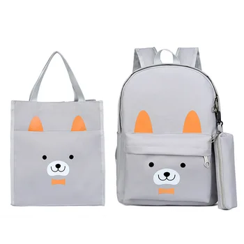 

2020 Canvas children School bags Set For Girls Female school Backpack Schoolbags High Quality Backpack Feminine Book Bag