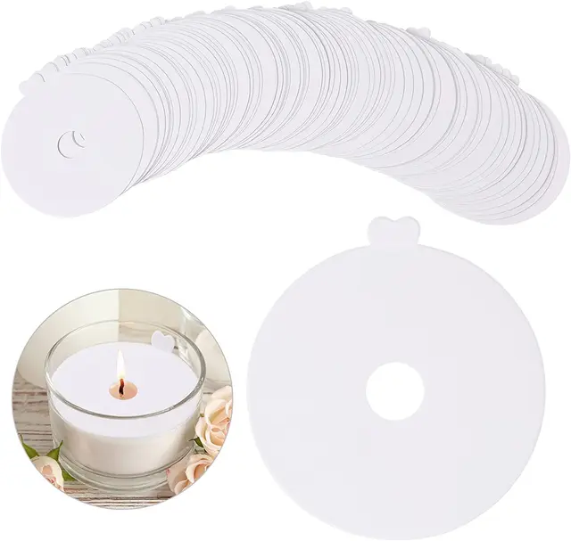 Candle Wick Kit, 100pcs Candle Wicks with Wick Stickers, Wick Holders, Wick Placing Tube and Candle Tags for Candle Making (8 inch Kit)