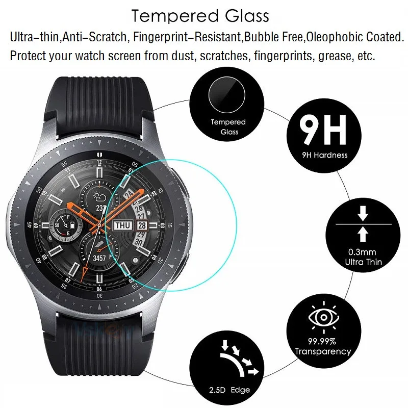 Película Protetora de Vidro Temperado para Smartver Protetor de Tela para Garmin Fóssil Suunto Polar Casio Samsung Huawei Xiaomi 100 Pcs - Image 4