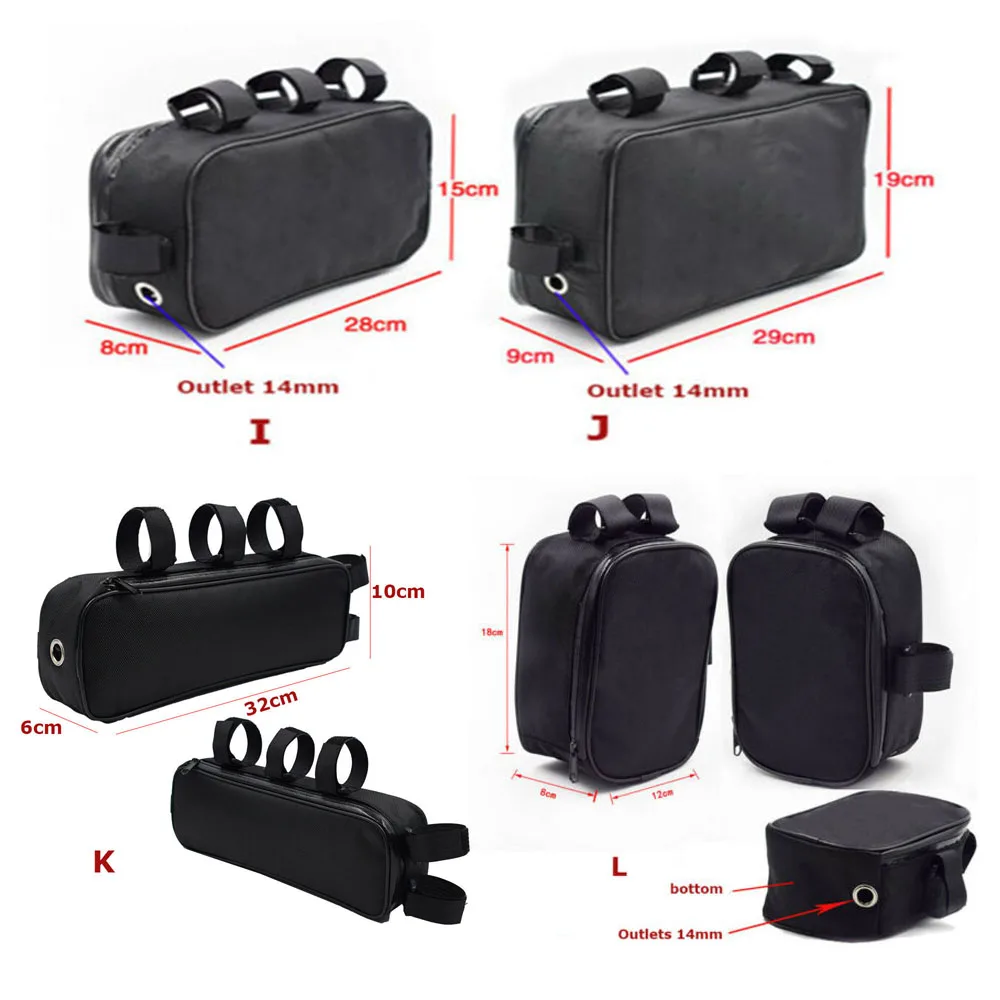 Bike Bag Bicycle Bag Bike Accessory Cycling Tools Storage Box Bike Storage Box Bicycle Bike Tube Frame Pack Bag Case Battery li-ion Tool Box Storage Hanging Multiple Sizes Waterproof Convenience for Bicycle