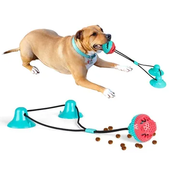 

New Product Pet Supplies Dog Toy Pet Sucker Drawstring Leaking Ball Pet Interactive Toy Ball Dog Toothbrush Puppy Teething Toys