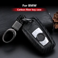 Паттерн углеродного волокна силиконовый чехол для ключей от машины чехол для ключей для BMW 520 525 730li 740 118 320i 1 3 5 7 серия X3 X4 M3 M4 M5