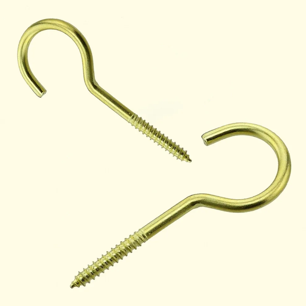 Details about   Screw Eyes Hooks Loops Screws Ring Screws Self-tapping Screws Zinc/Copper Plated 