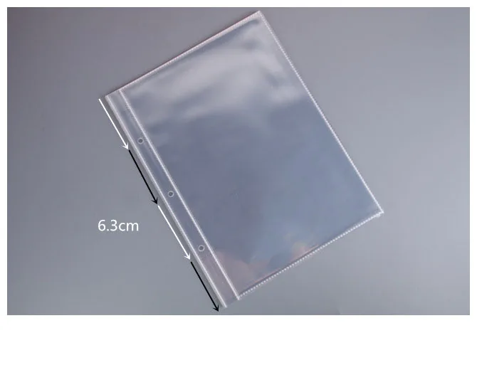 10sheets B5 inner 3-кольцевой переплетный фотоальбом, Прозрачная Обложка, лист, листы для страниц 3, 5, 6, 7 дюймов, мини-пленка, билетный пост, карта, держатель книги - Цвет: 10sheets B5 inner