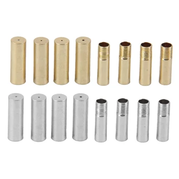 

4 Pairs Metal Aglets Shoe Lace Tips DIY Screw On Replacement