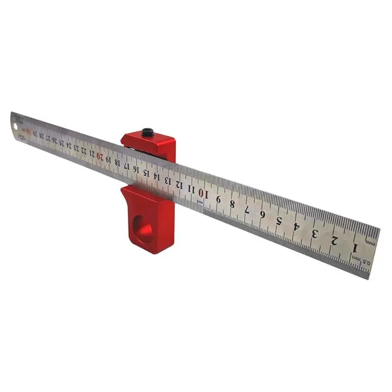 DIY Gauge 45/90 Degree Right Angle Ruler Measuring Tool Woodworking Scriber - Цвет: B