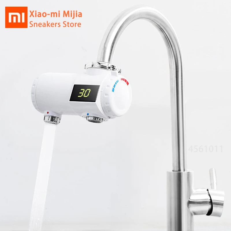 Xiaomi Mijia маленький Электрический водонагреватель для дома кухонный кран, который является горячим и холодным регулируемым светодиодным цифровым дисплеем