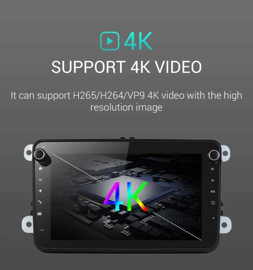 Uniway PX6 DSP android 9,0 автомобильный dvd gps для vw passat b6 b7 golf 5 6 tiguan polo octavia rapid fabia мультимедийный навигационный плеер