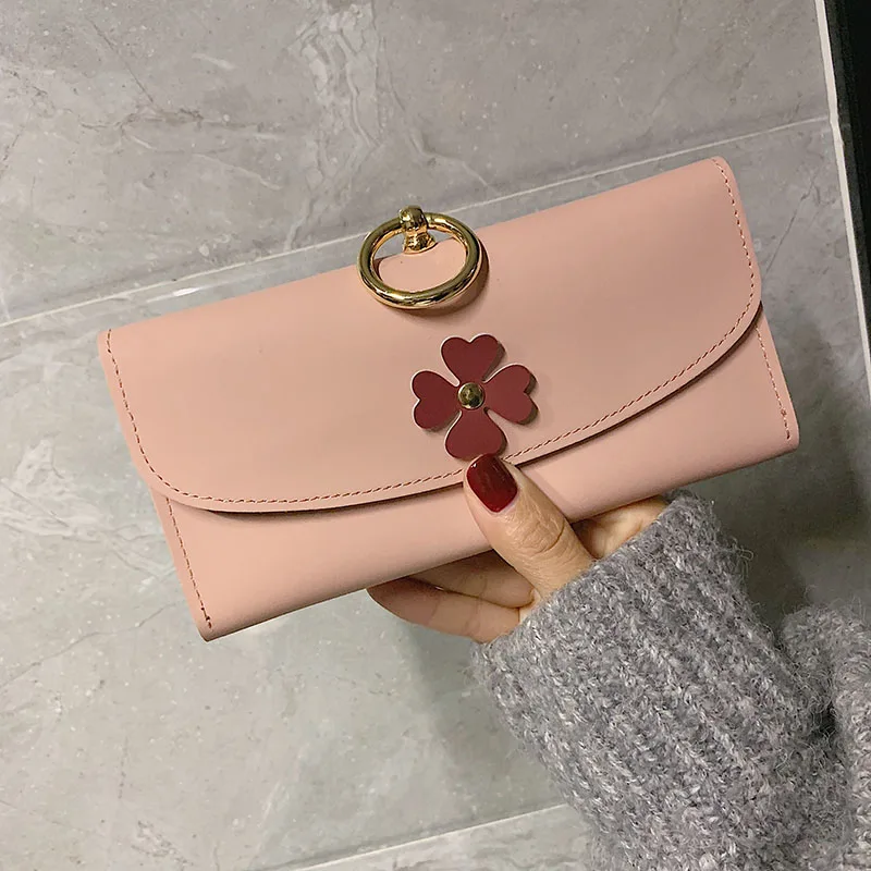 

New Women's Wallet Long Flowers Cute Zero Wallet Coin Purses Bag Girl Small Lady Wallet Cardholder Brand wallets Designer Purse
