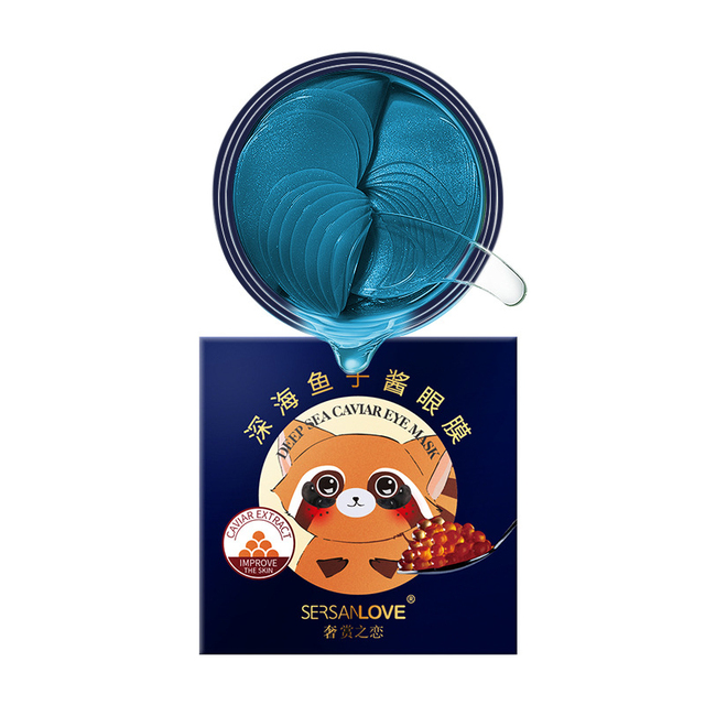 Anti Wrinkle Anti Aging Eye Mask Golden Snail Liquid Caviar Extract Crystal Collagen Dark Circles Acne Beauty Patch TSLM1