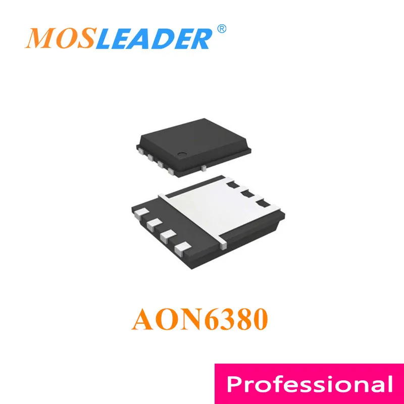 

Mosleader AON6380 DFN5X6 100PCS 500PCS 1000PCS N-Channel 30V 24A QFN8 Chinese High quality Mosfets