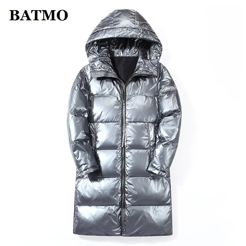 BATMO, Новое поступление, зимние куртки с капюшоном на 80% белом утином пуху, мужские водонепроницаемые пуховики, 918