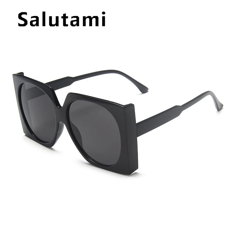 Wholesale Vintage Oversized Square Sunglasses For Women Gradient Elegant Black Brown Sun Glasses Female Uv400 Shades Men_voghion.com