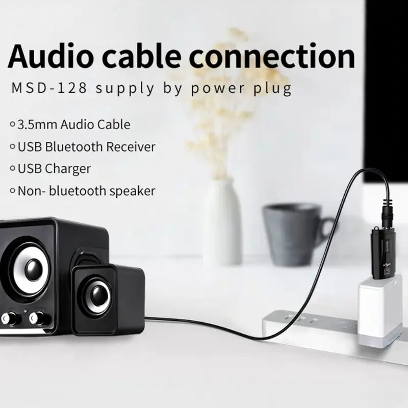 Автомобильный USB Bluetooth 5,0 приемник адаптер fm-передатчик беспроводной адаптер