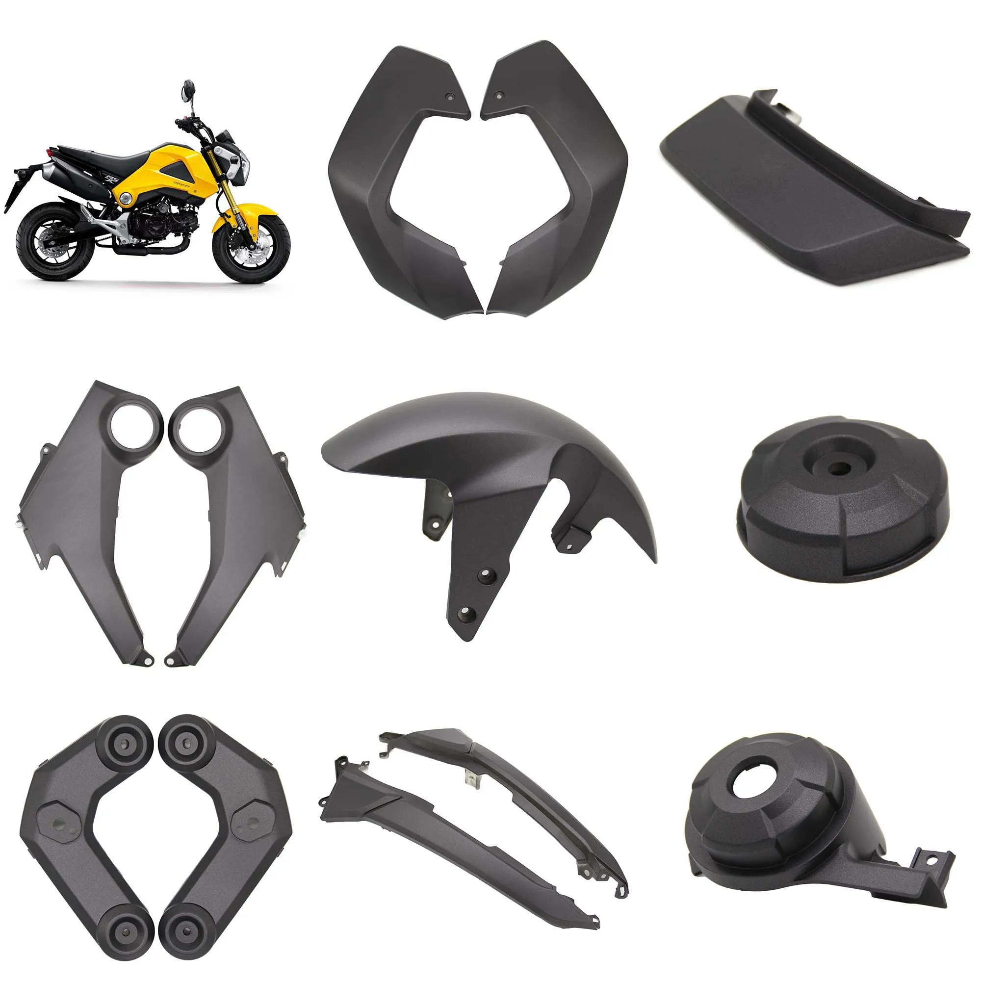 Motorrad Motorschutz Unter Verkleidung Abdeckung Schutz Passend für Motorradzubehör für Honda MSX125/MSX125SF Grom 125 16-20 