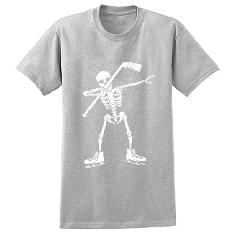 

Dabbing Skeleton Hockey Dance Dab Cool T-shirt 8 Colors Men Women Unisex Tee Shirts O Neck Short Sleeve Graphic Skull T-Shirt