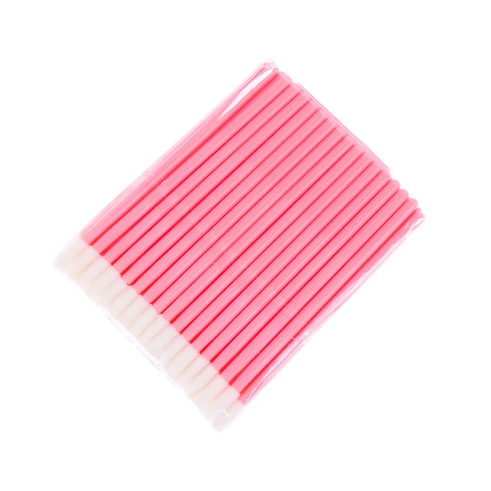 50Pcs Disposable Lip Brush Lipstick Mascara Applicator Wands Eyelash Eyeshadow Makeup Cleaner Remover Cosmetic Tools Set - Цвет: 3