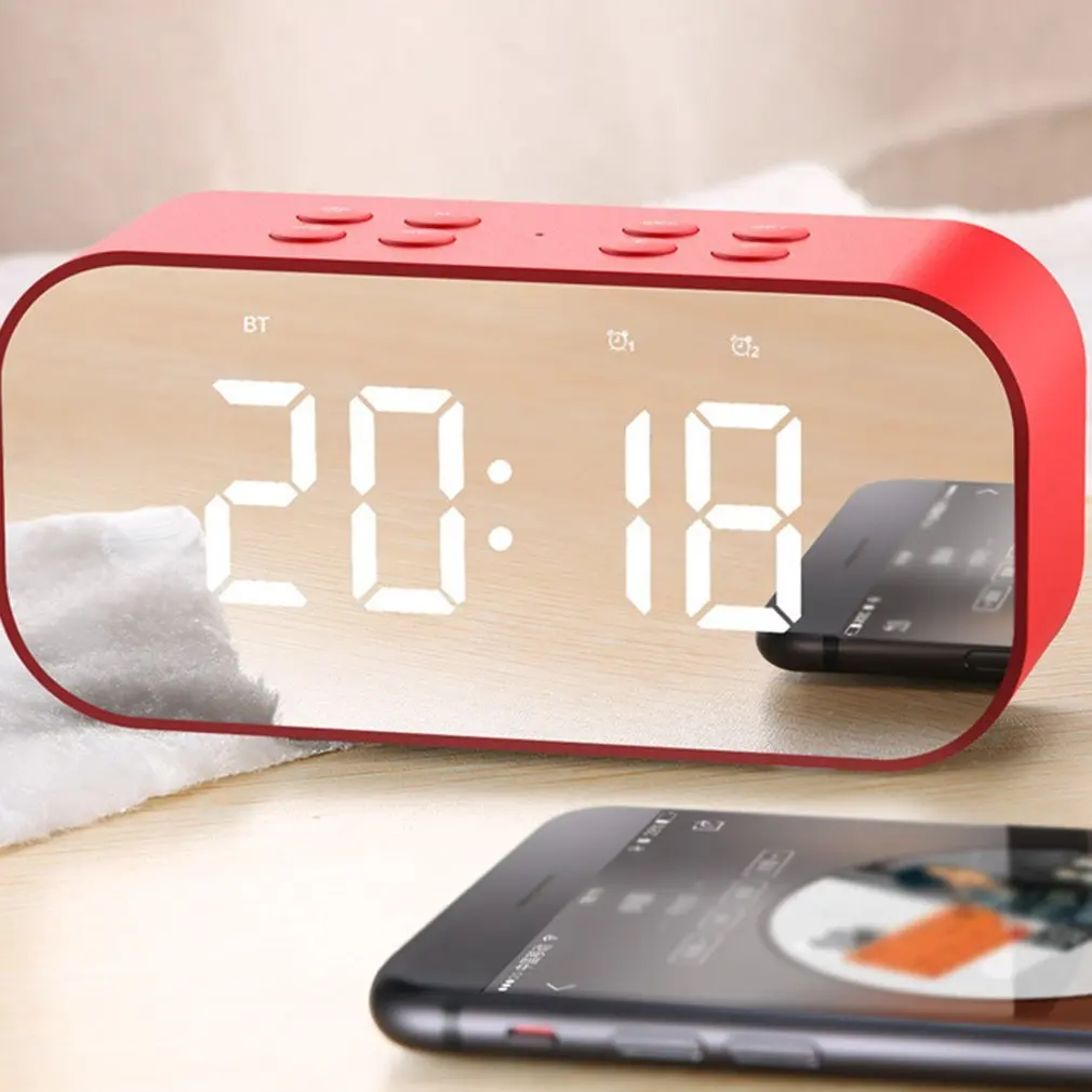 Мини Bluetooth беспроводной динамик с басами TF карта Аудио будильник домашний для душа Ванная комната автомобиль Водонепроницаемость