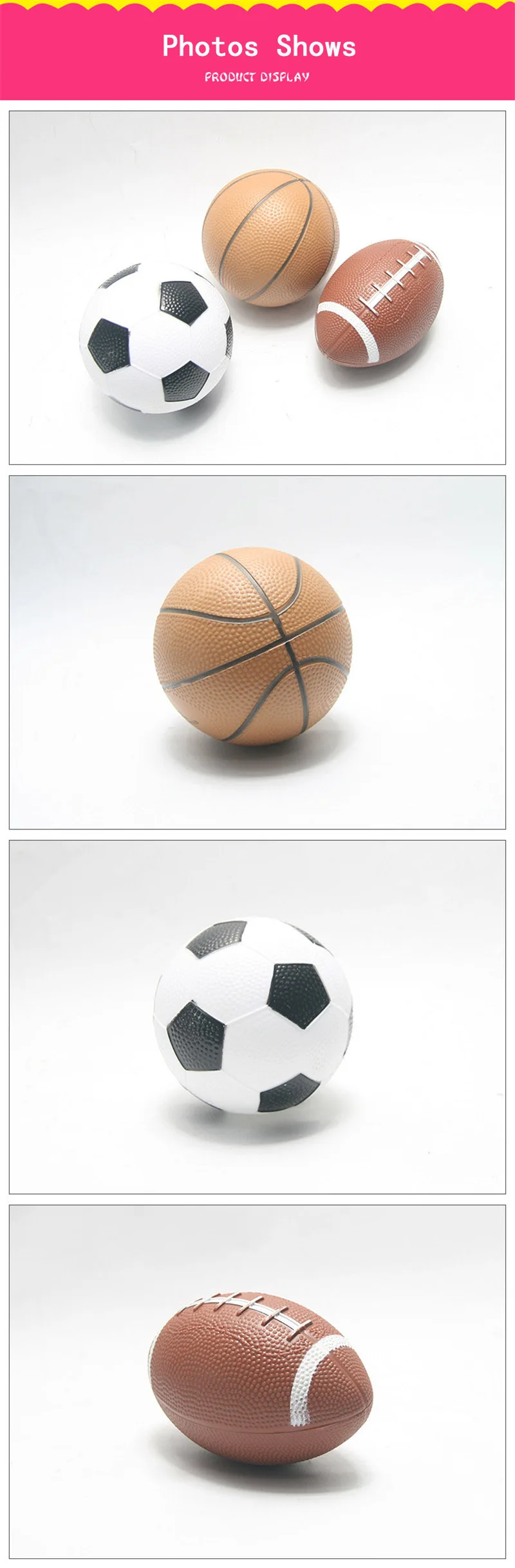 Детские Мини-мячи для регби, футбола, баскетбола, игрушки 12 см, резиновый футбольный мяч для детей, спортивные игрушки, игровой мяч, утепленные надувные мячи